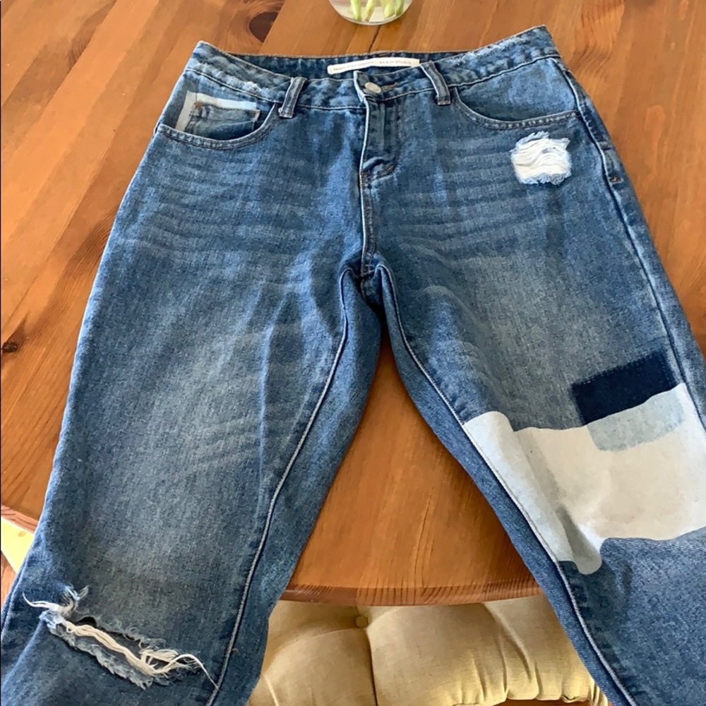 Patchwork jeans from Nasty Gal